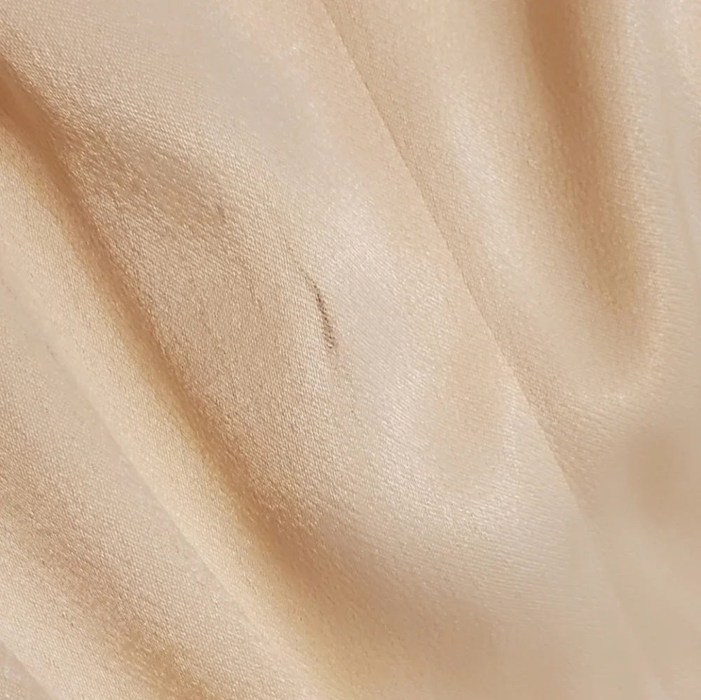 Cream Satin Maxi Dress - Picture 8 of 12